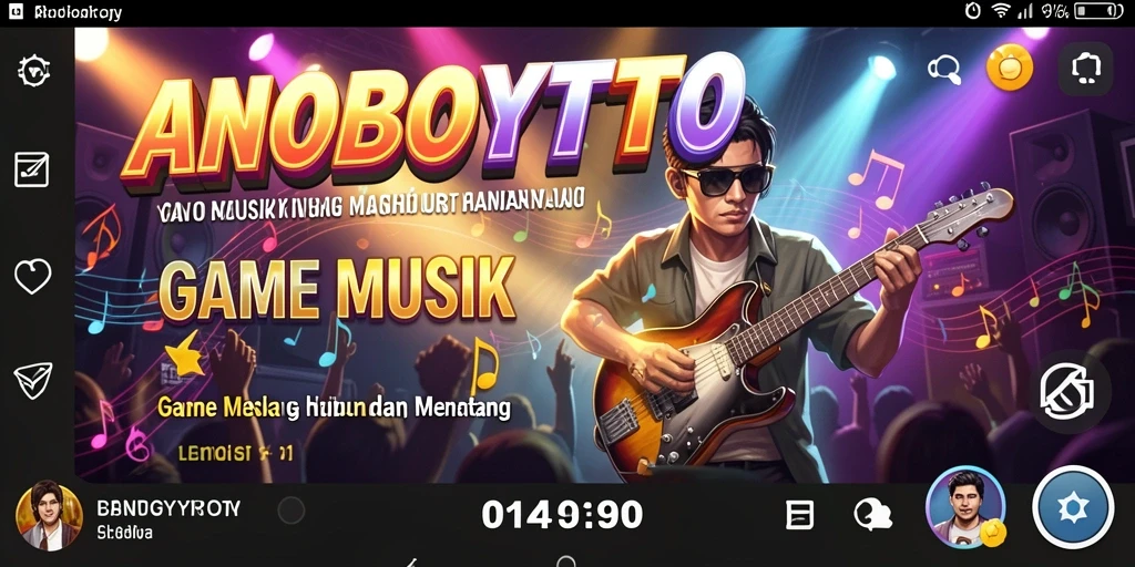 Gameplay ANOBOYTOTO yang seru dan penuh musik.