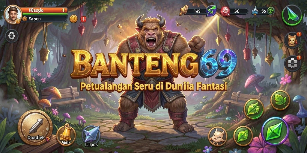 Tangkapan layar gameplay BANTENG69 menunjukkan aksi seru dalam eksplorasi petualangan.
