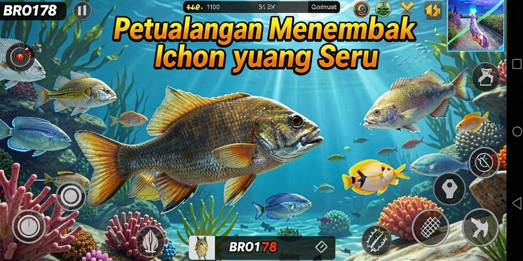 Gameplay seru BRO178 dengan aksi menembak ikan yang menarik.