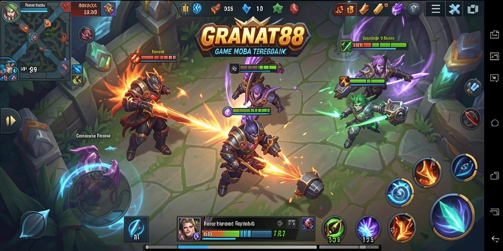 Tampilan gameplay seru di GRANAT88 dengan pertarungan intens.