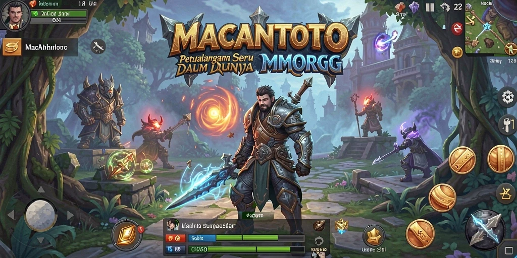 Screenshot menampilkan gameplay menantang dalam dunia <strong>MACANTOTO</strong>.