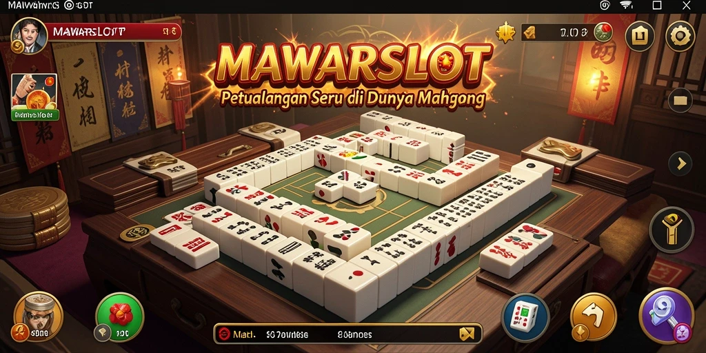 Tampilan gameplay seru di MAWARSLOT menampilkan keseruan permainan Mahjong.