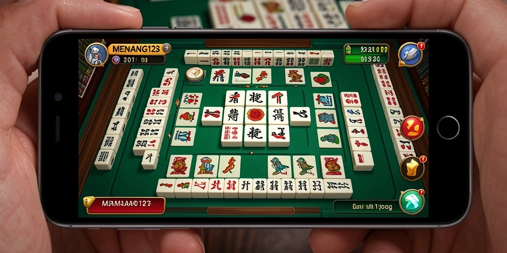 Tampilan gameplay MENANG123 yang menarik dan menantang di dalam permainan Mahjong.