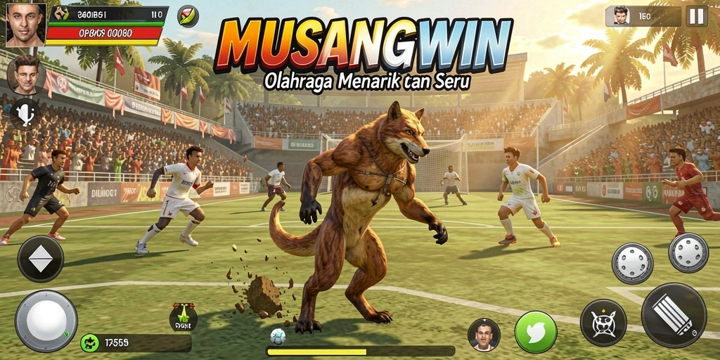 Tampilan menarik dari gameplay seru di MUSANGWIN.