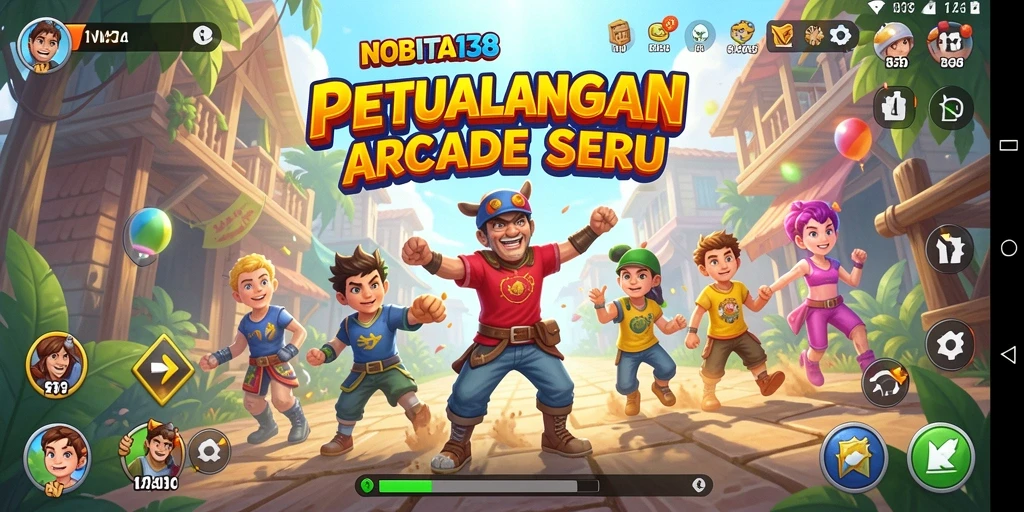 Tampilan gameplay seru NOBITA138 saat menghadapi tantangan.