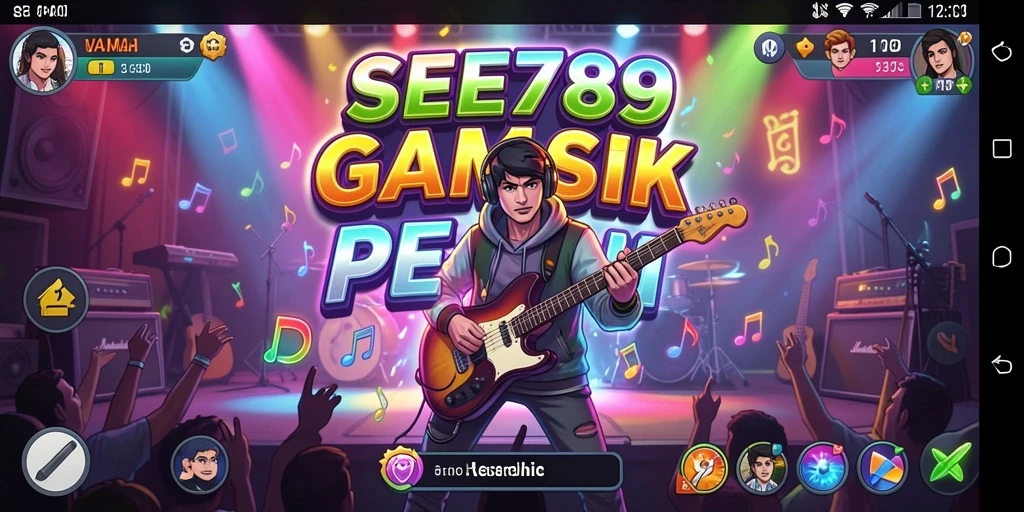 Screenshot <strong>SEE789</strong> menampilkan gameplay musik yang menyeronokkan.