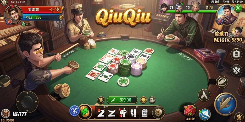 Tangkapan layar dari gameplay seru UG777 yang menampilkan QiuQiu.
