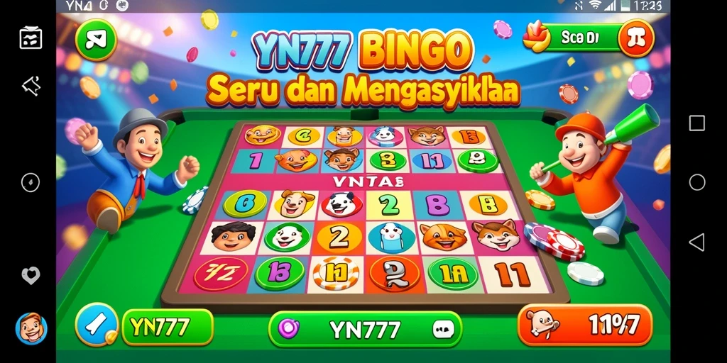 Screenshot utama gameplay Bingo di YN777 yang menampilkan keseruan permainan.